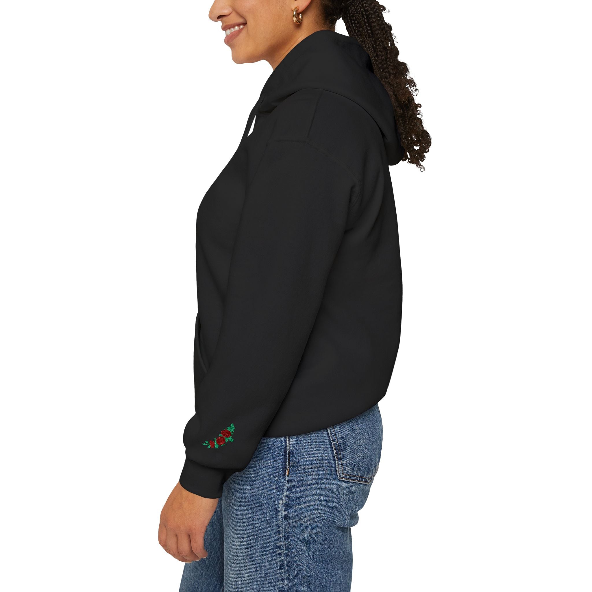 Embroidered Love Aria Rose Hoodie
