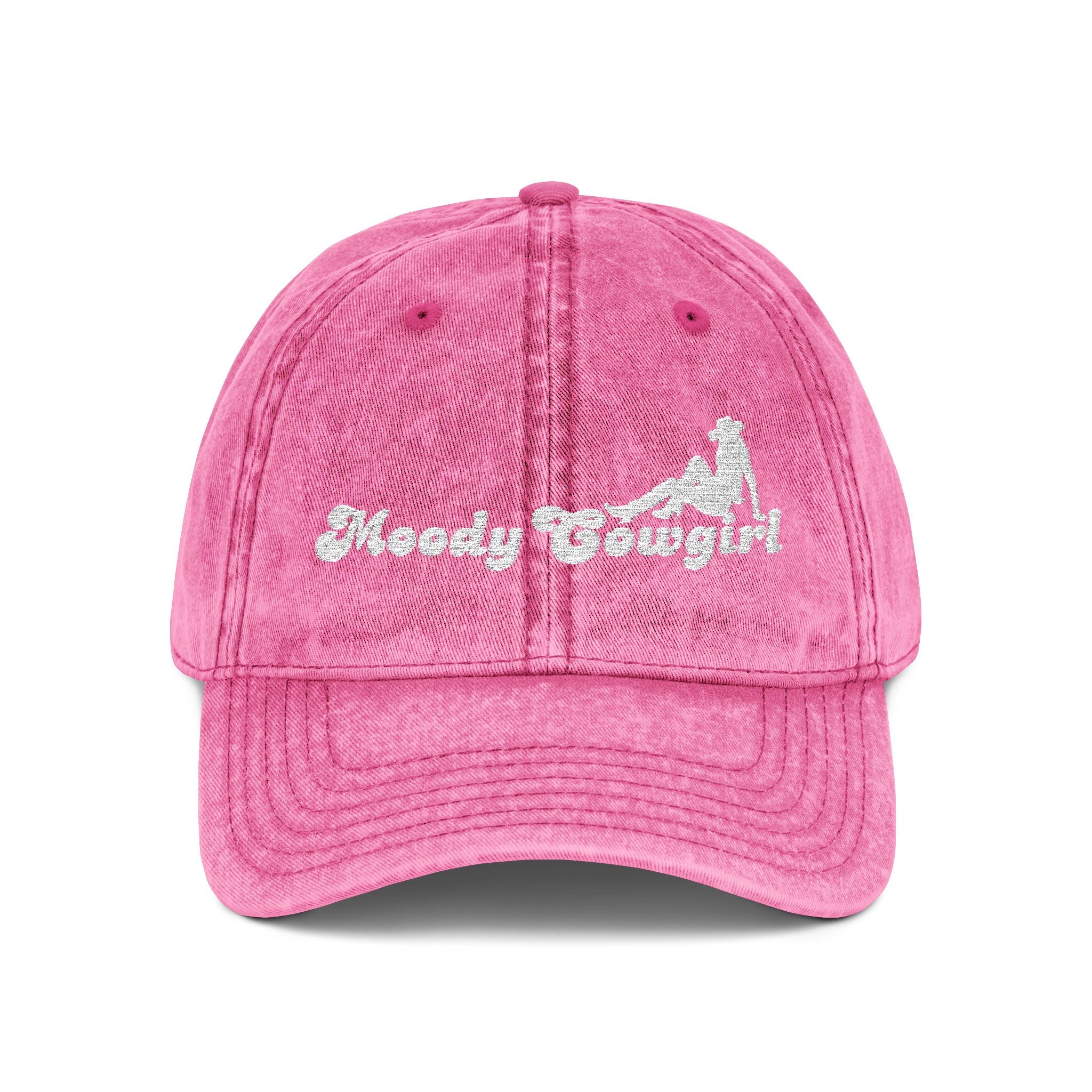 Embroidered Moody Cowgirl Vintage Cap