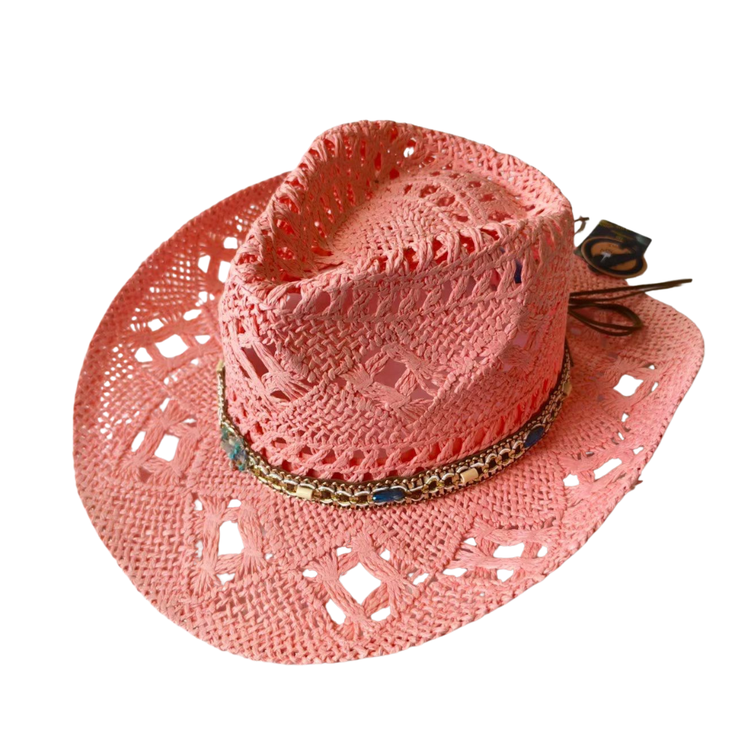 Wide-Brim Coastal Style Straw Hat